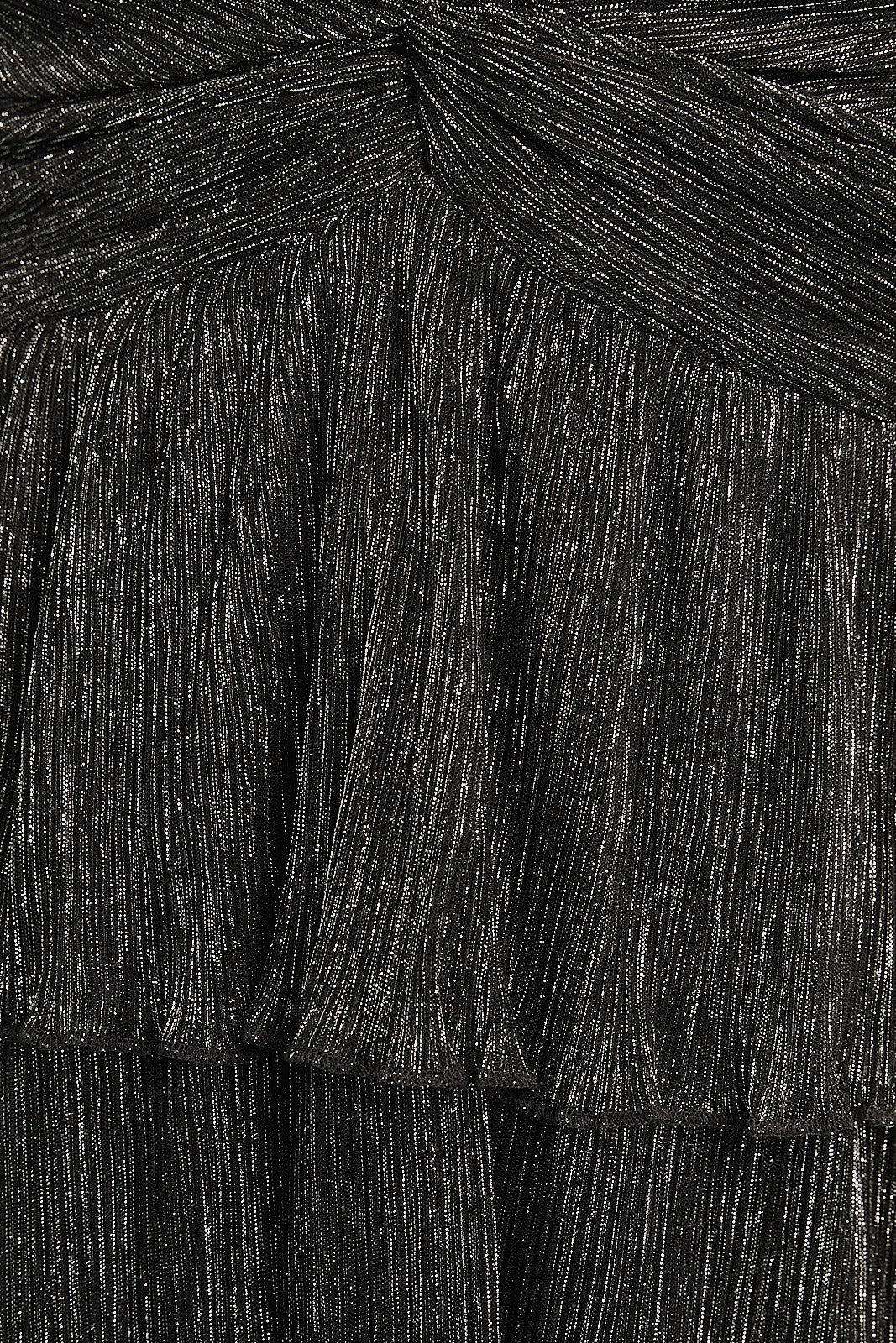 Sleeveless Twisted V-neck Tiered Mini Dress