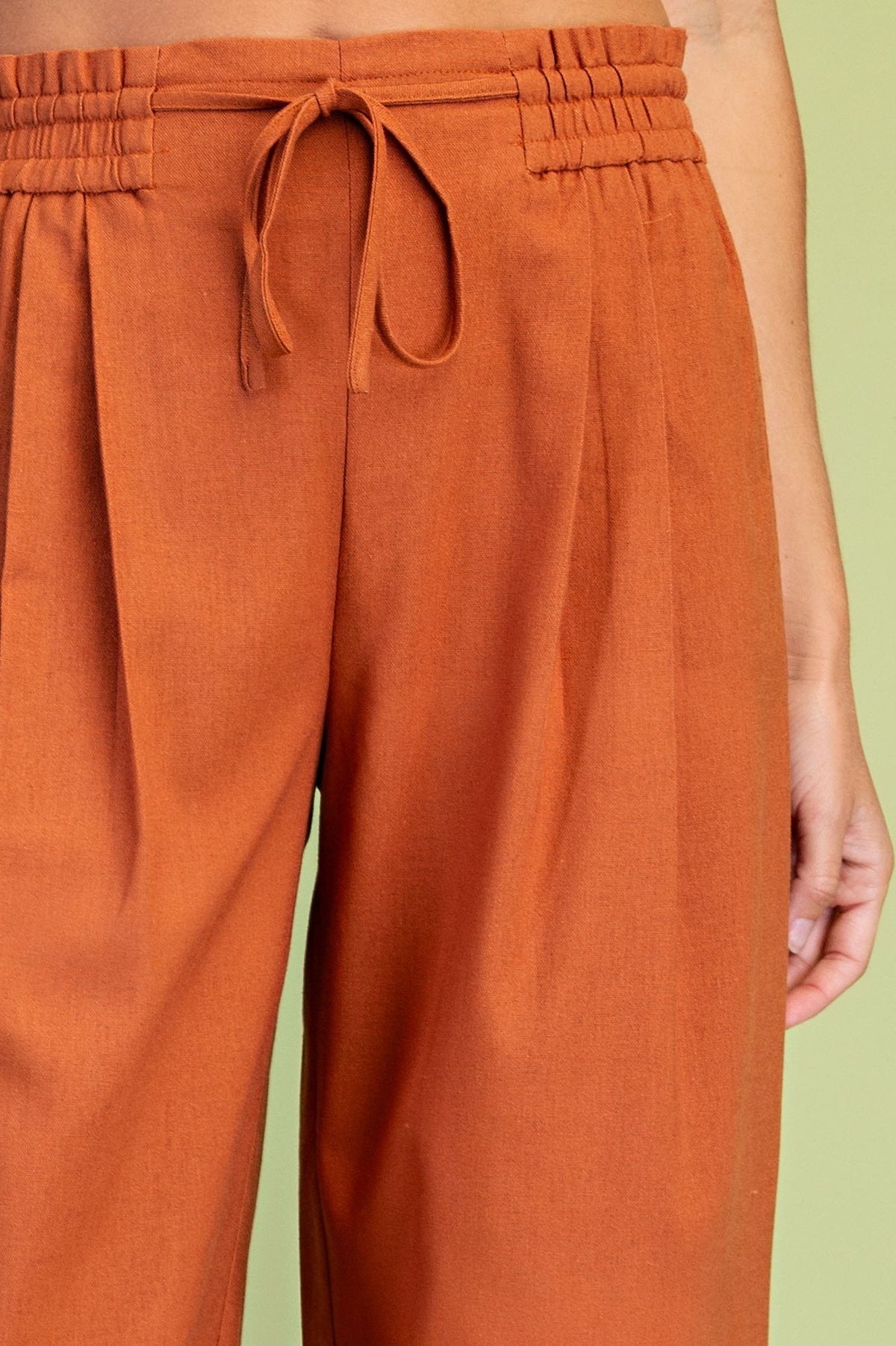 Relaxed Fit Elastic Pants