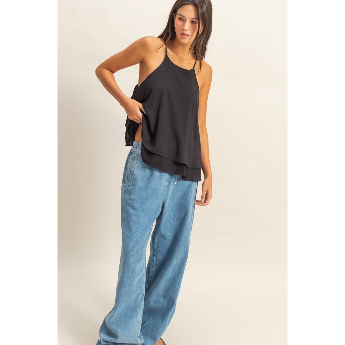 Sleeveless Halter Top