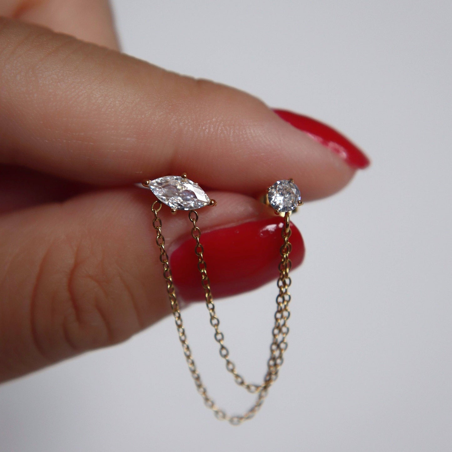 Double Chain Studs
