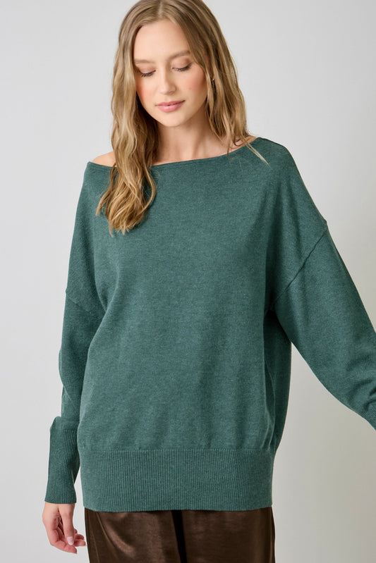 Off Shoulder Sweater Top