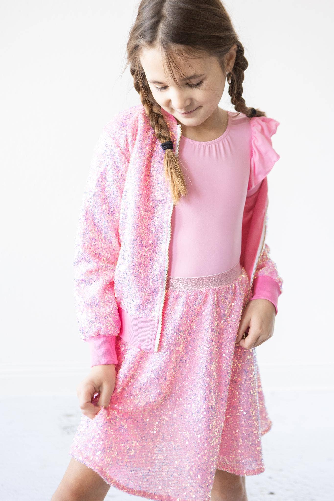 Toddler & Kids Bubblegum Pink Sequin Jacket