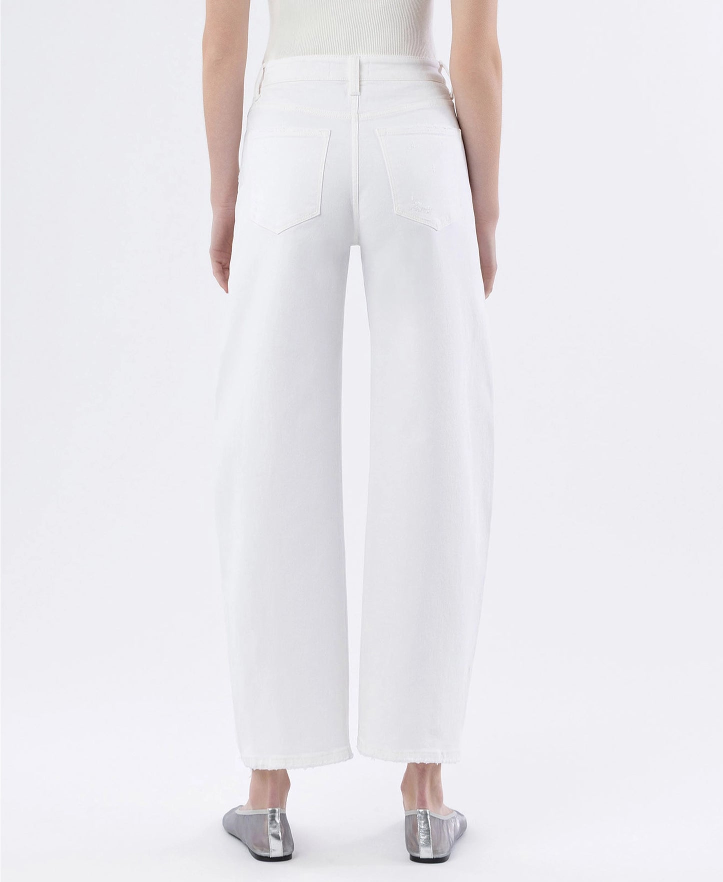 Super High Rise Panel Barrel Jeans