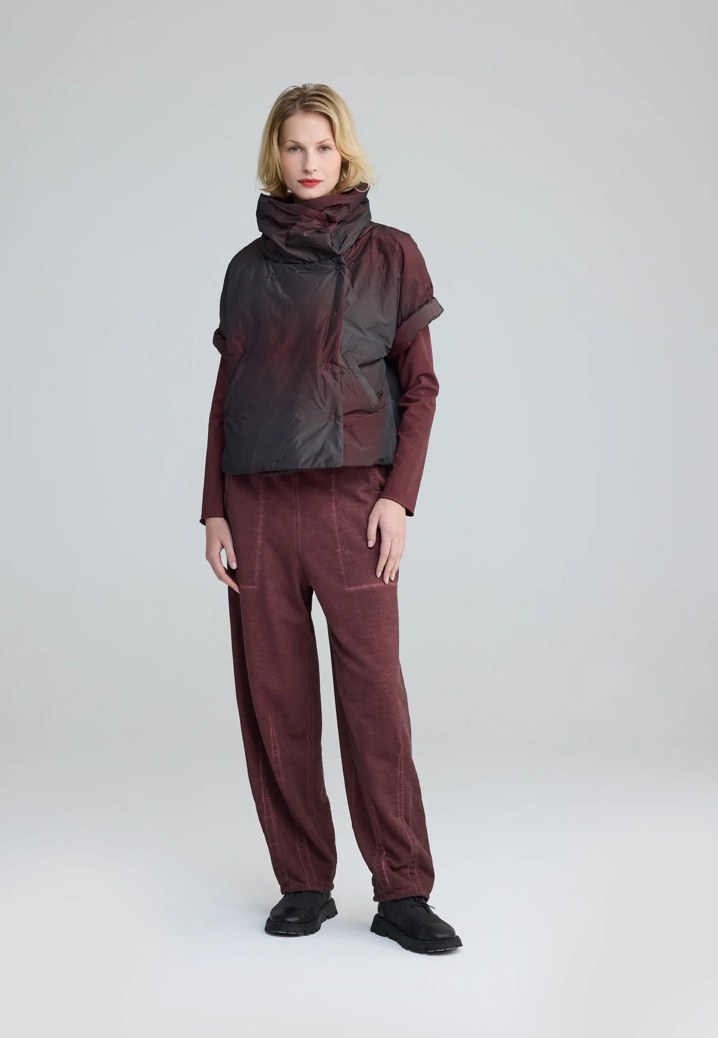 Stella Sculptural Cropped Vest