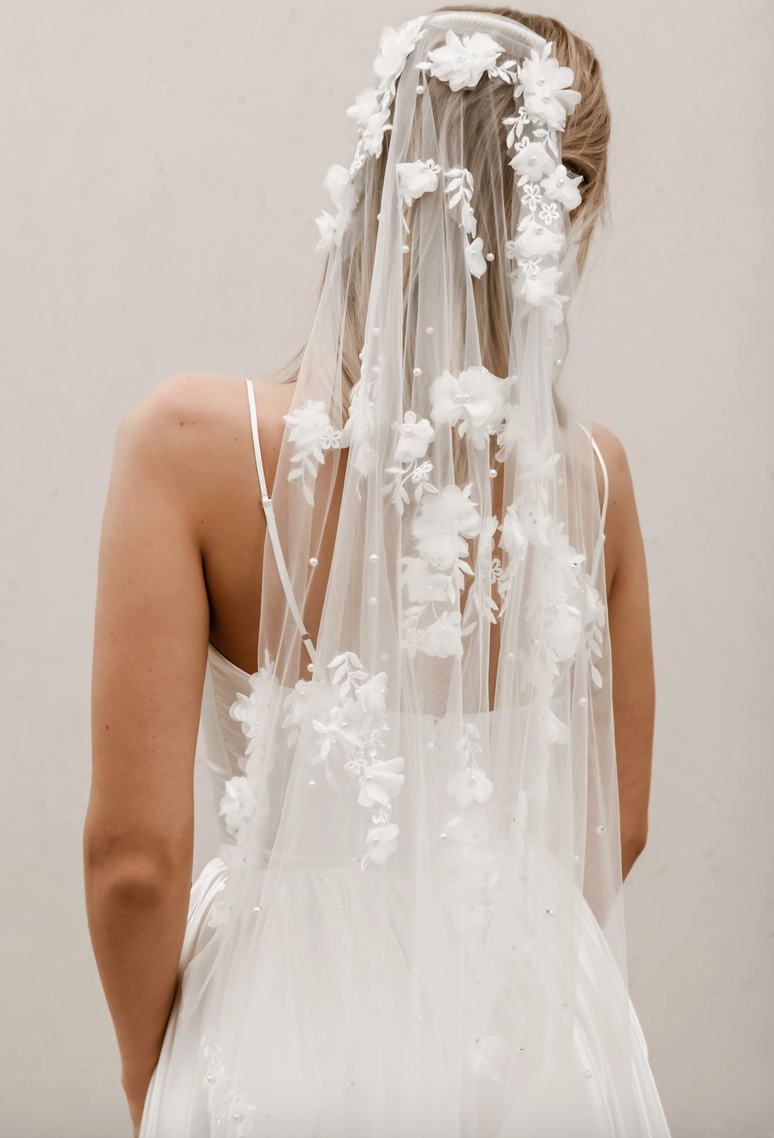 Floral Applique Veil