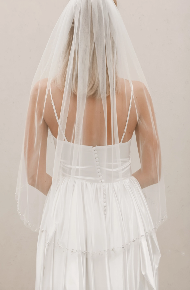 Beaded Edge Veil