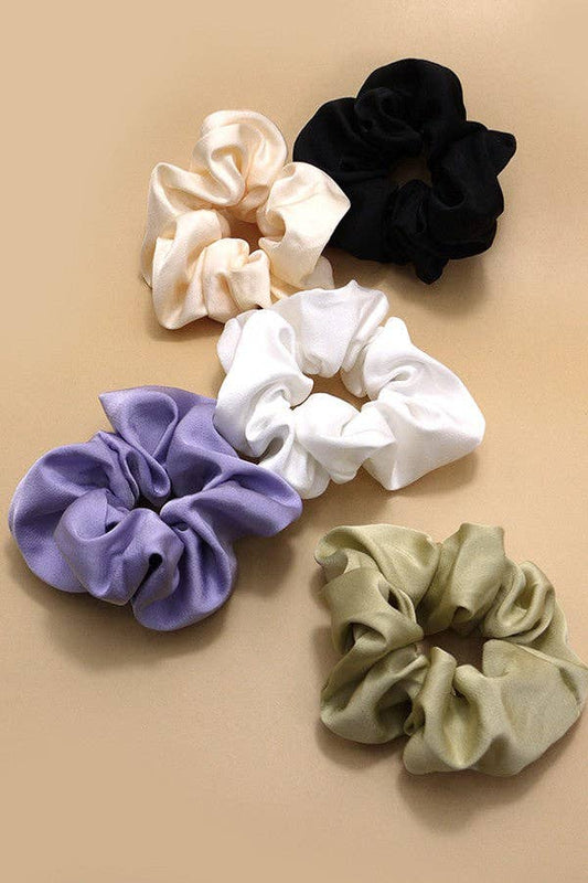 SILKY SATIN SCRUNCHIES