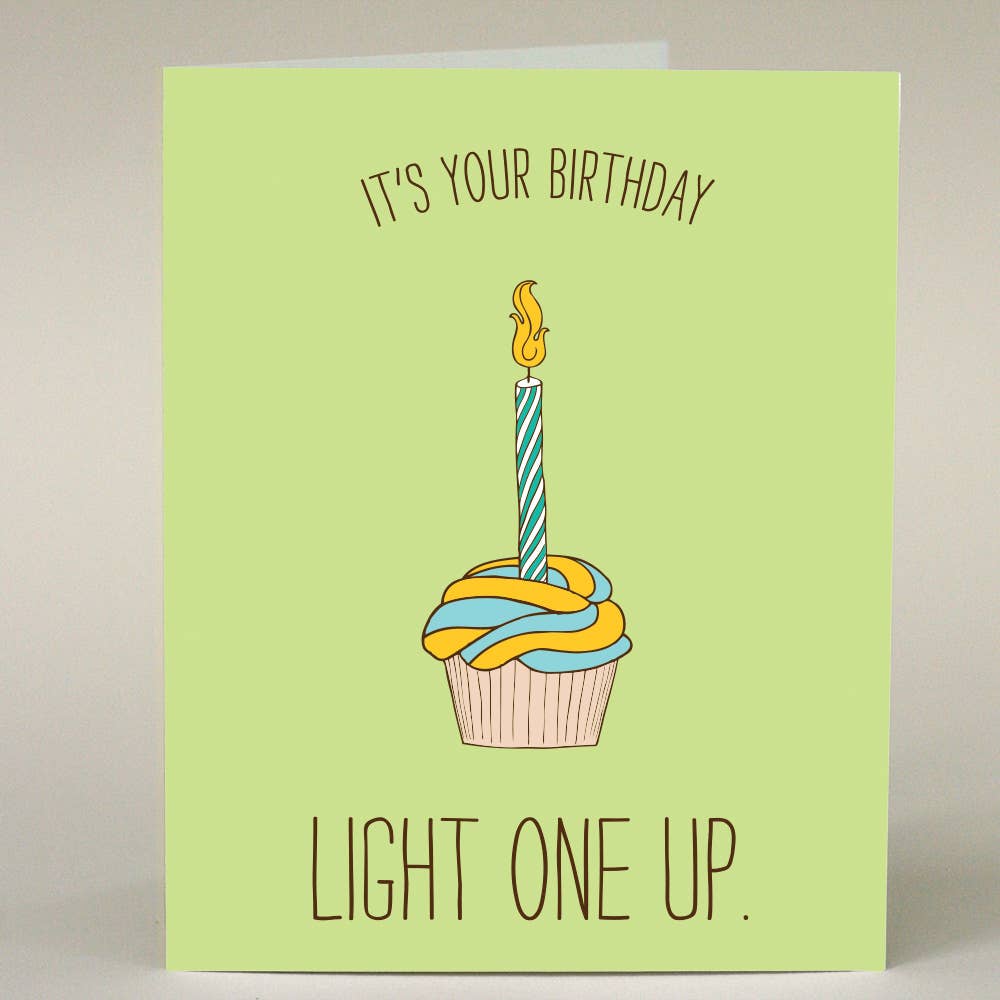Cupcake Light One Up Card