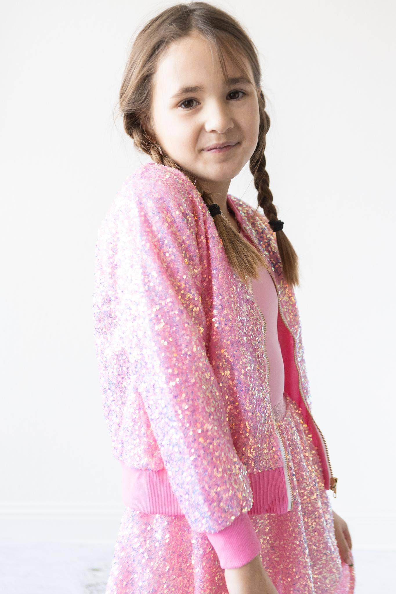 Toddler & Kids Bubblegum Pink Sequin Jacket