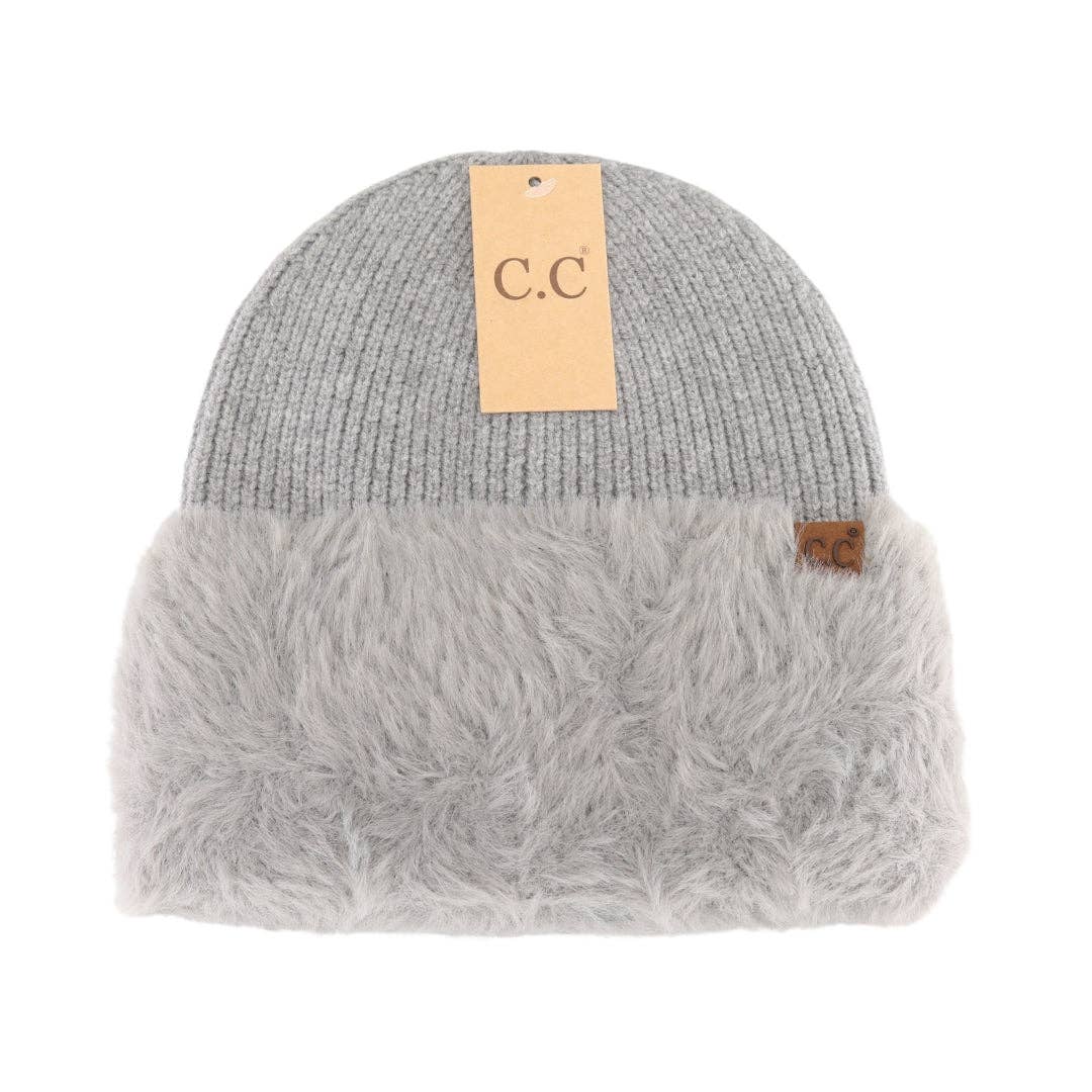 Faux Fur Cuff C.C Beanie