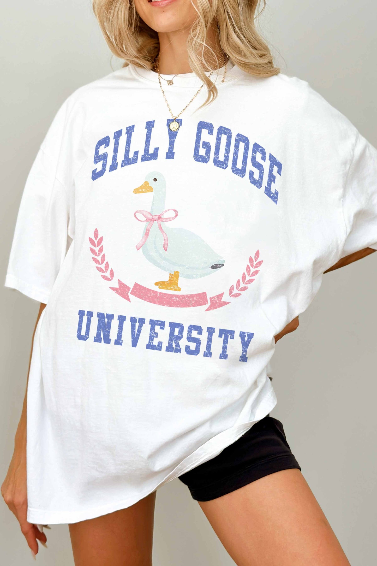 Silly Goose University Oversized Graphic Tee