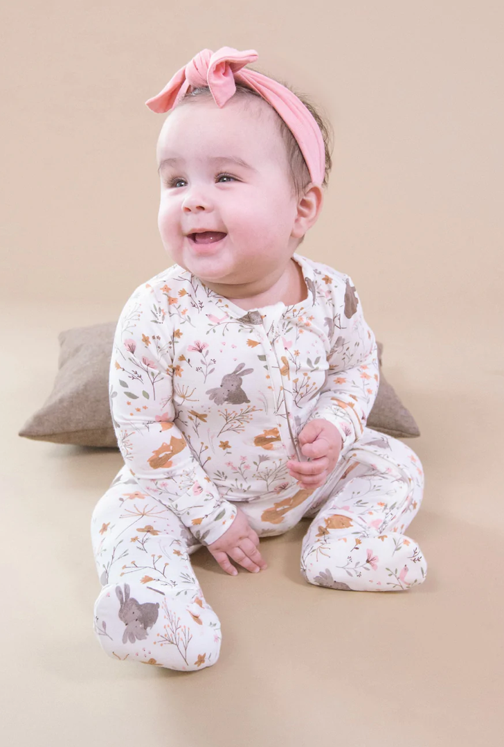 Woodland Garden Two Way Zipper Footie