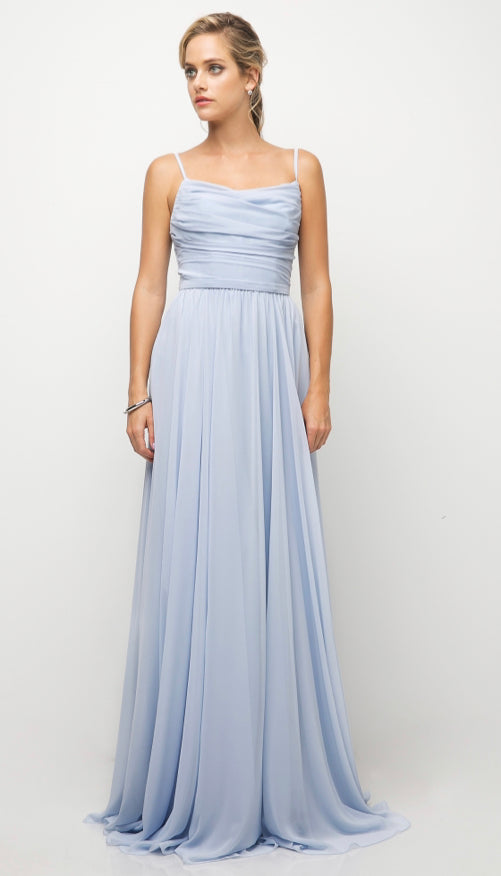 Ruched Pastel Gown
