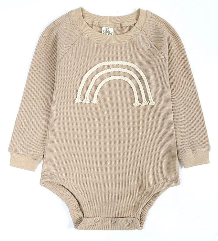 Beige Rainbow Onesie