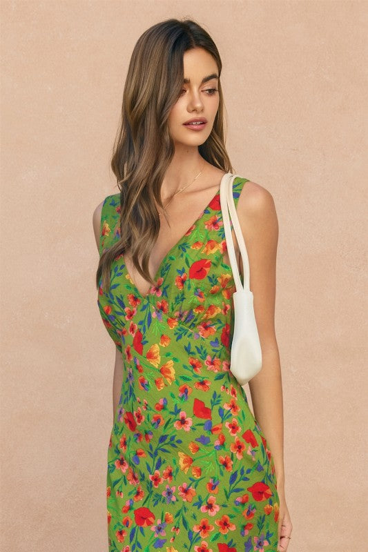 Floral Rush Midi Dress