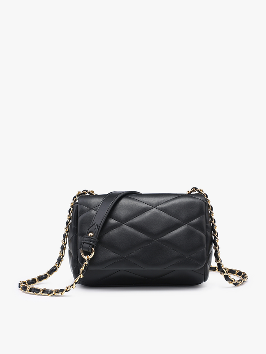 Prague Quilted Crossbody w/ Chain Strap