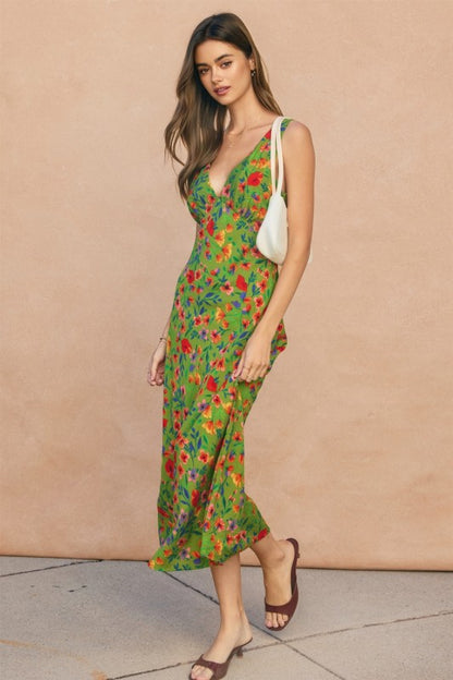 Floral Rush Midi Dress