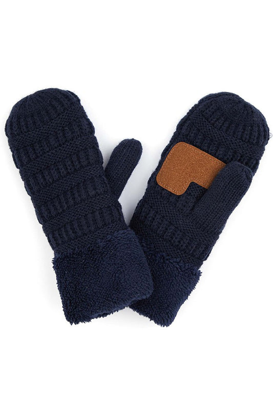 Knitted Mitten Gloves