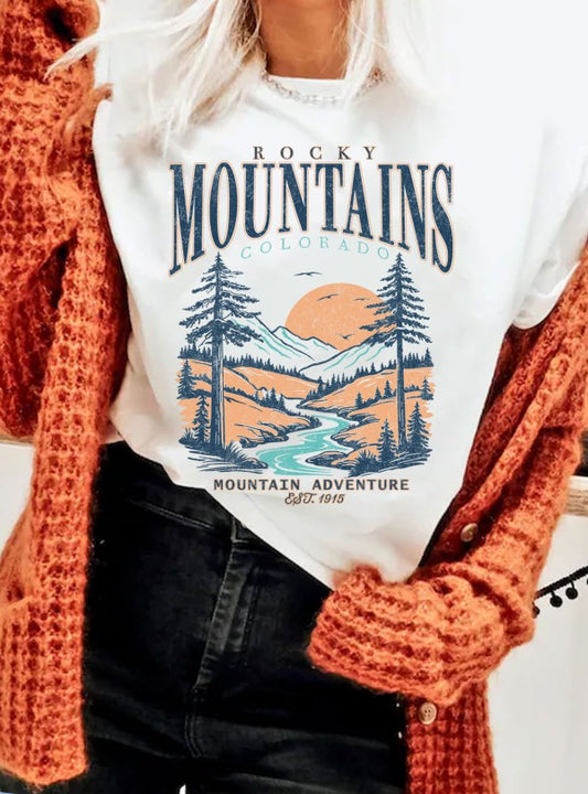 Rocky Mountains Colorado Graphic Tee