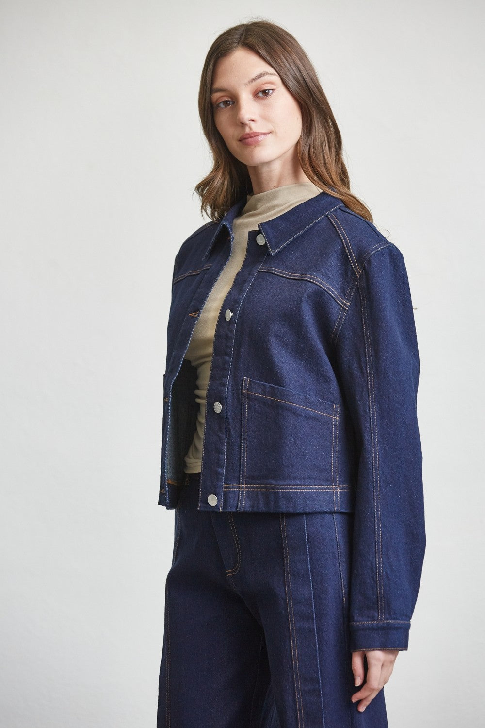 Double Yoke Oversized Denim Jacket
