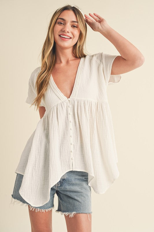 Florise Button Down Blouse
