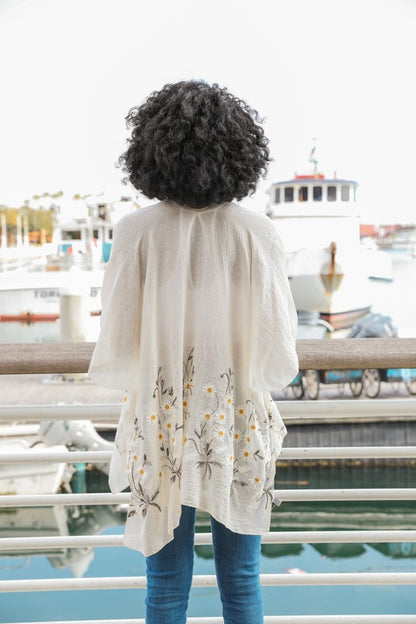 Daisy Woven Kimono