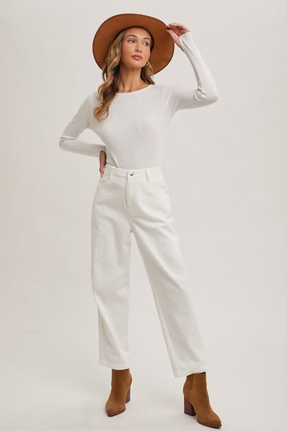 Mid-Rised Barrel Jeans