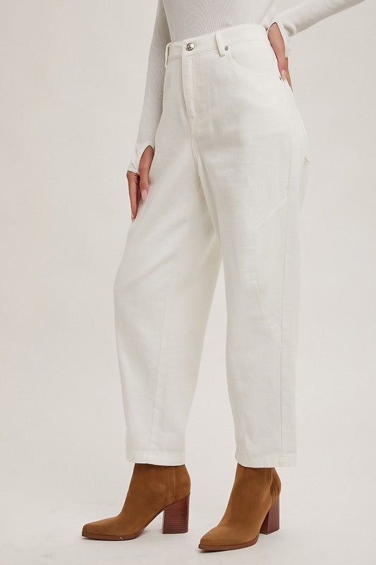 Mid-Rised Barrel Jeans