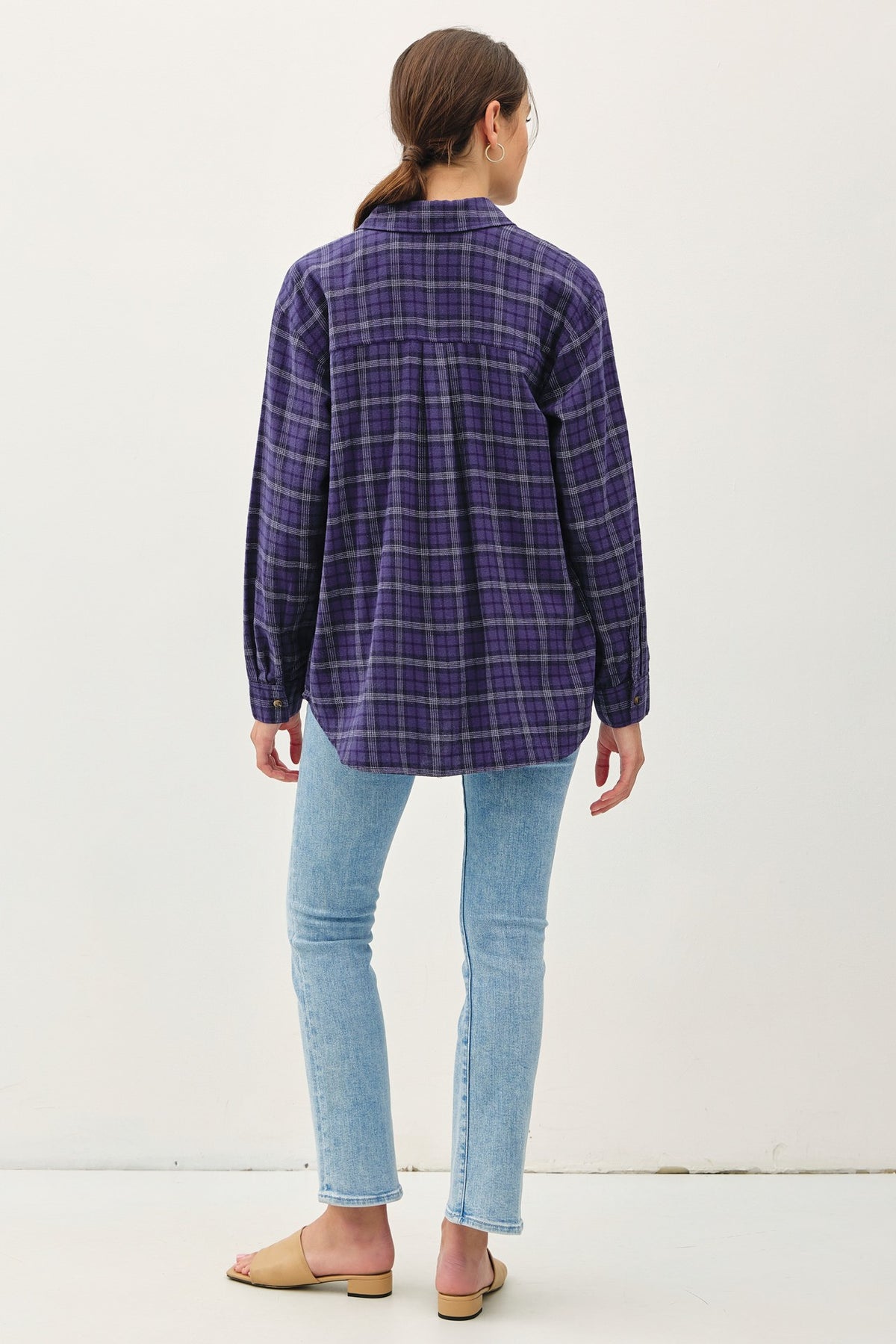 Plaid Oversized Flannel Shirt