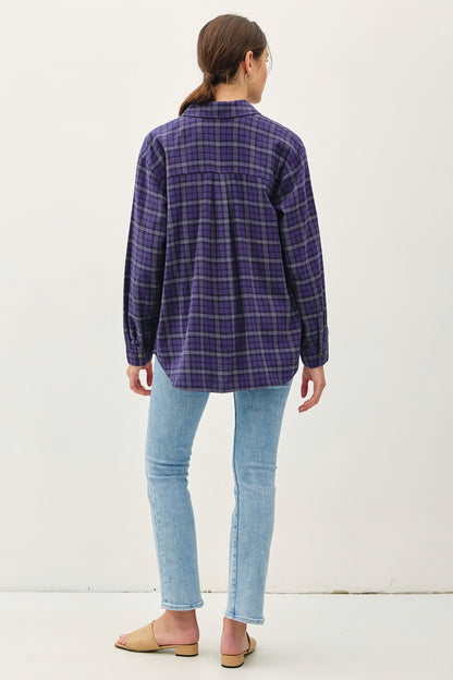 Plaid Oversized Flannel Shirt