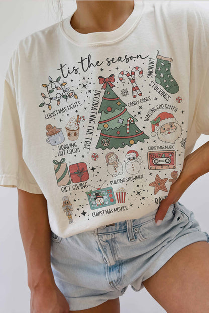 All About Christmas Oversized Graphic Tee