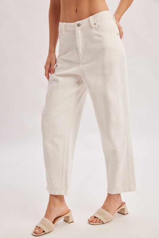 Mid-Rised Barrel Jeans