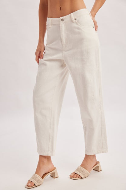 Mid-Rised Barrel Jeans
