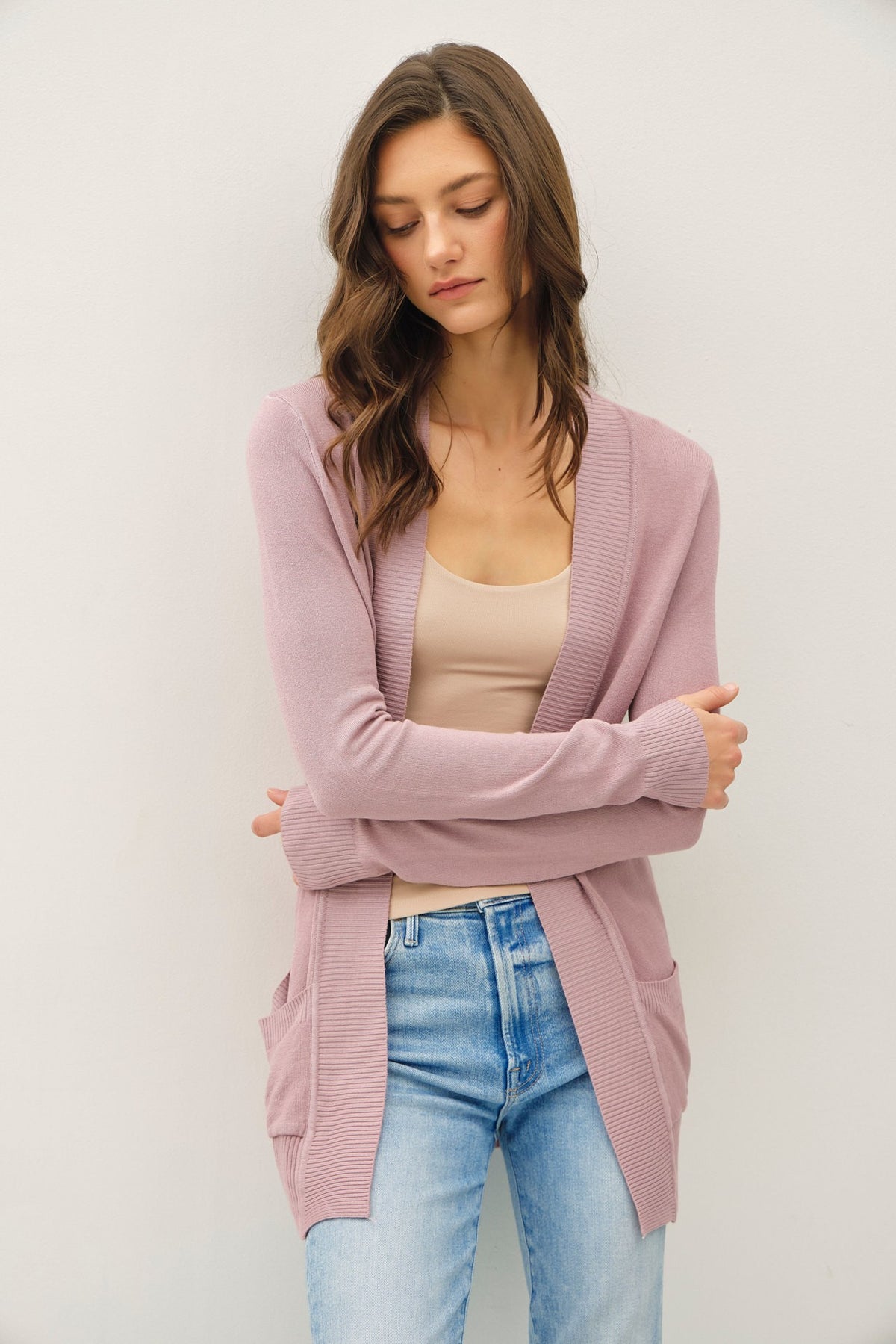Knit Open Front Cardigan