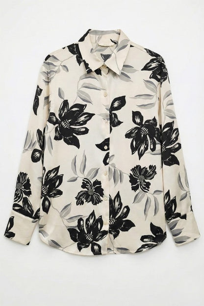 Floral Satin Blouse