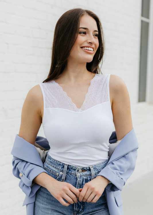 Reversible Lace Inset Tank