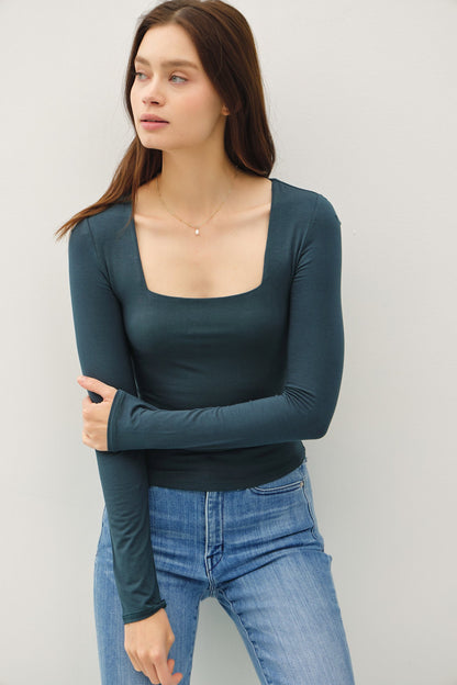 SoftCore - Square Neck Long Sleeve