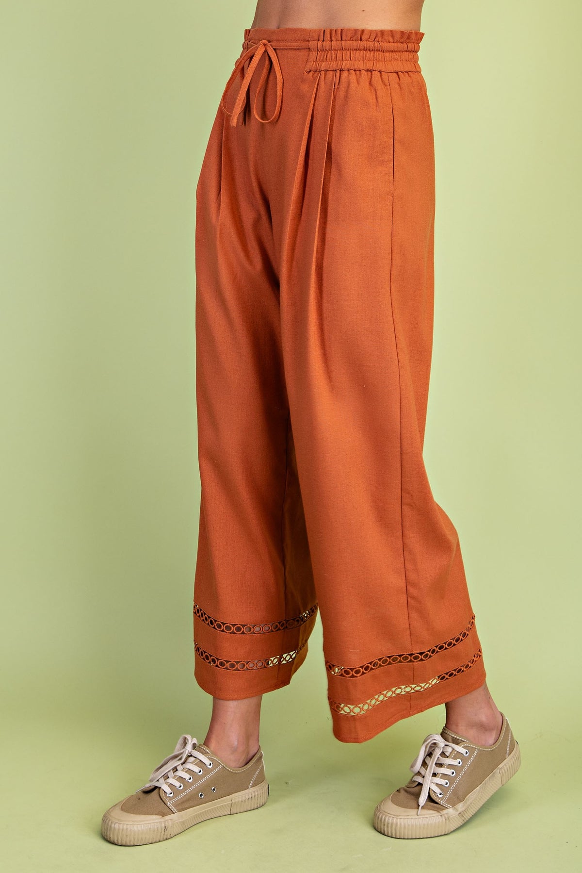 Relaxed Fit Elastic Pants