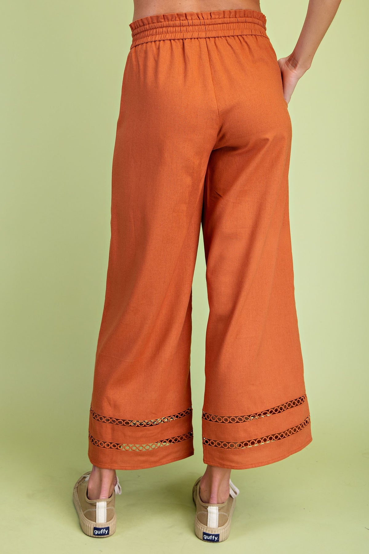 Relaxed Fit Elastic Pants