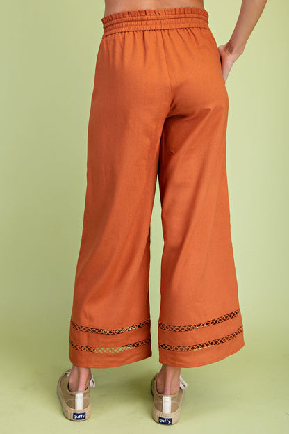 Relaxed Fit Elastic Pants