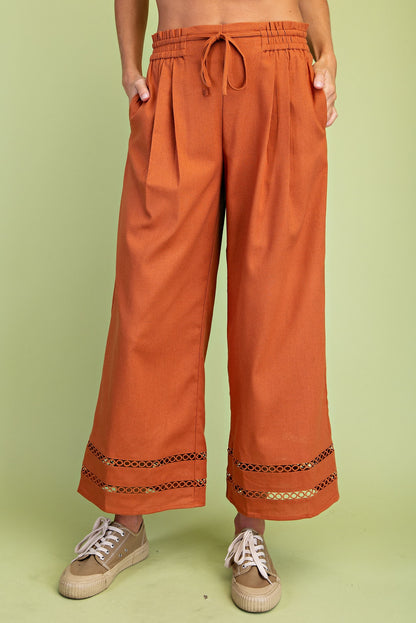 Relaxed Fit Elastic Pants