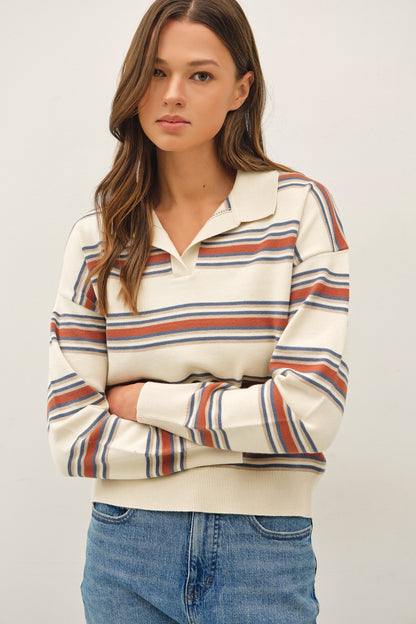 Polo Triple Striped Sweater