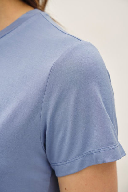Bamboo Modal Round Neck Short Sleeve Tee