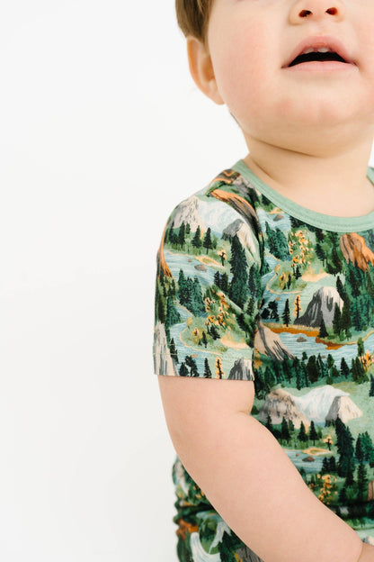 National Park Two-Piece Bamboo Shorts Set