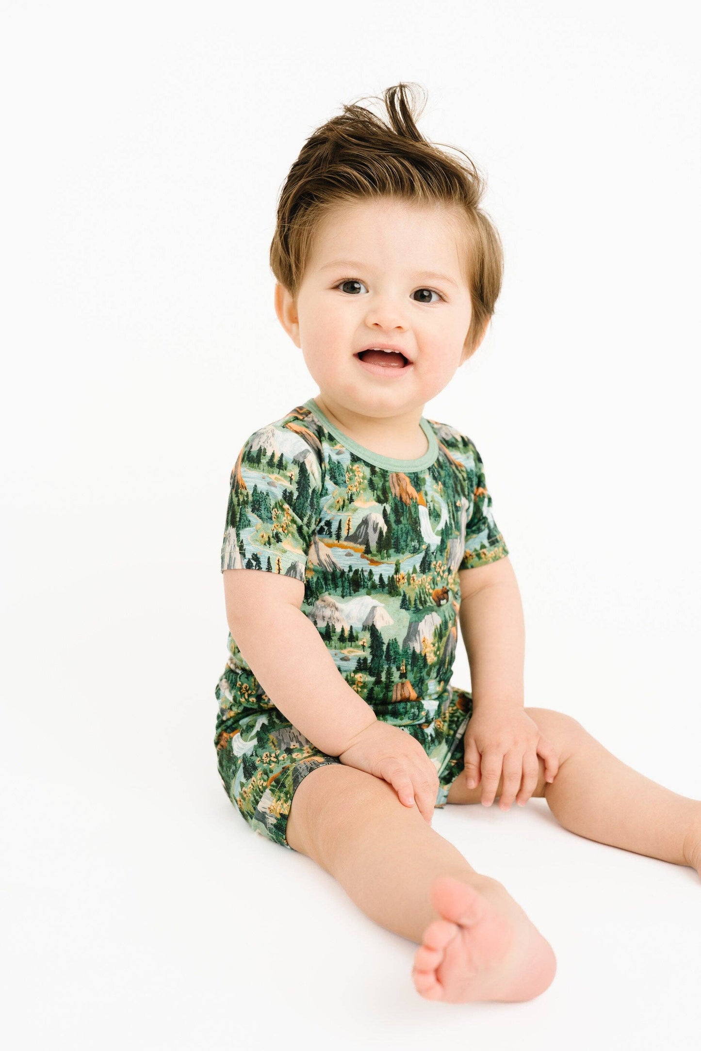 National Park Two-Piece Bamboo Shorts Set