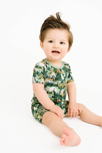 National Park Two-Piece Bamboo Shorts Set