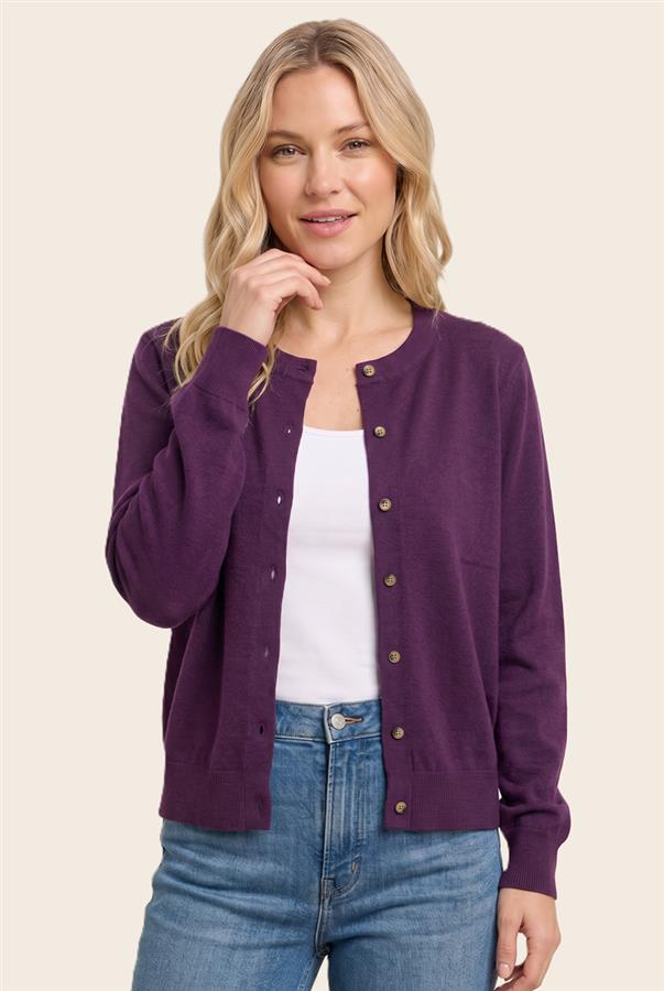 Soft Button-Down Sweater Cardigan