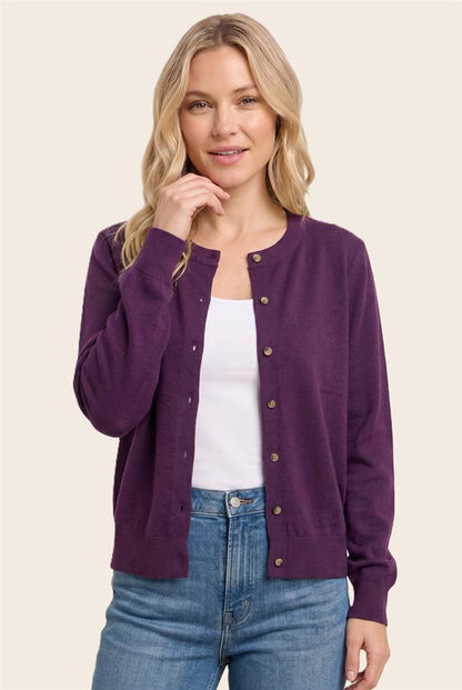 Soft Button-Down Sweater Cardigan