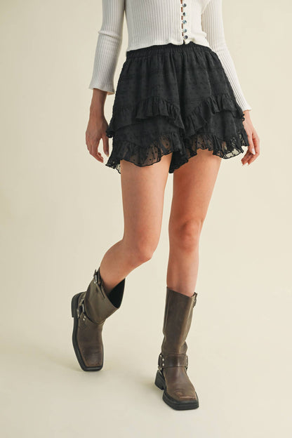 Ruffle Layered Shorts