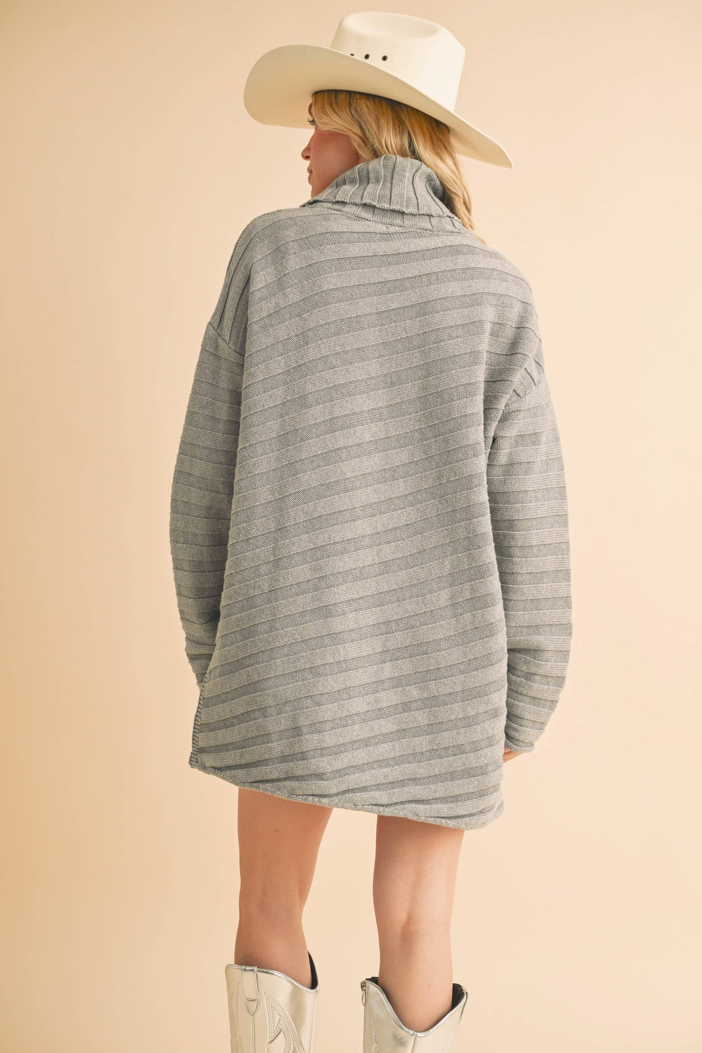 Halee Asymmetrical Turtle Neck Sweater